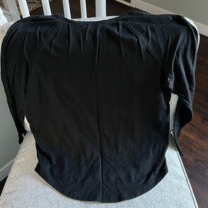 Black long sleeved lululemon womens shirt